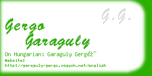 gergo garaguly business card